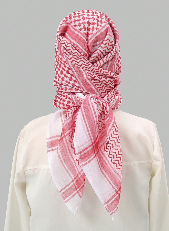 Arab Headscarf Wrap With Aqel Rope Keffiyeh Middle East Desert Scarf Neck Face Headwear Arabian Versatile Headwear Neck Cover and Face Wrap for Woman Man - Image 2