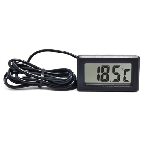 Sakrai TPM-10 LCD Digital Thermometer with Probe Sensor – Indoor Outdoor Temperature Meter, Mini Display, Accurate Temperature Gauge for Fridge, Freezer, Aquarium, Home & Lab - Image 2