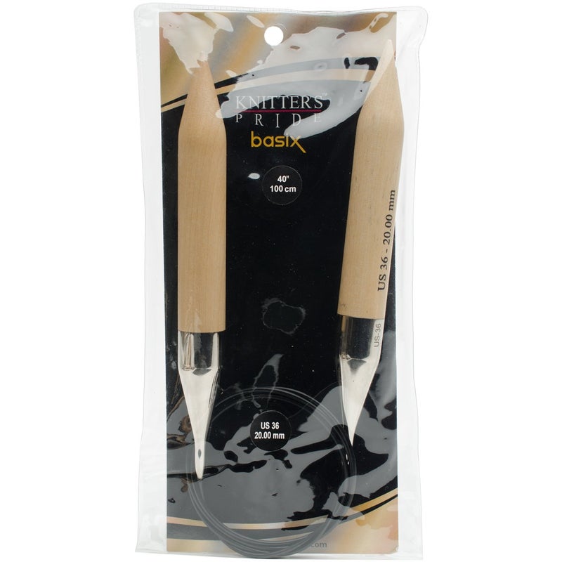 Knitter's Pride Basix Fixed Circular Needles 40-Size 36/20mm - Image 3