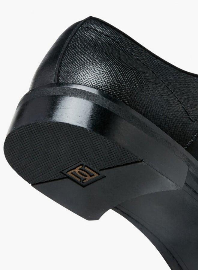 DUCHINI Men's Solid Lace-Up Derby Shoes - Image 5