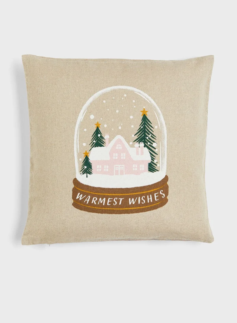 اتش اند ام Linen-Blend Cushion Cover