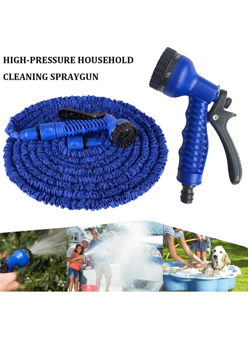 PTTIMFFM 75FT (22.5m) Expandable Garden Hose with 7-Function Nozzle & 2 Microfiber Cleaning Cloths, Flexible No-Kink Water Hose for Gardening, Car Wash & Home Cleaning - Image 5