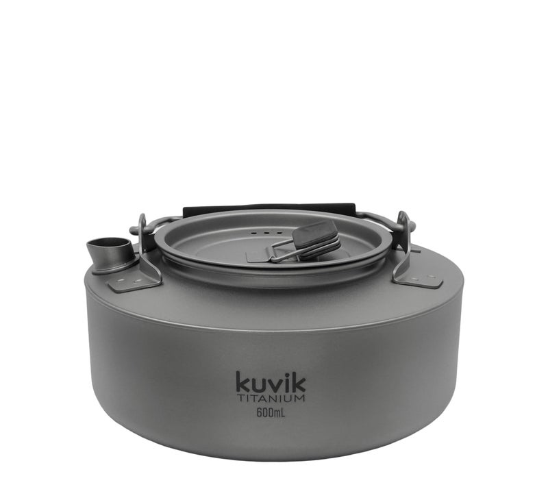 Kuvik Titanium Kettle 600ml (20.3 oz) - Ultralight and Compact Kettle for Backpacking, Camping, and Home - Image 5