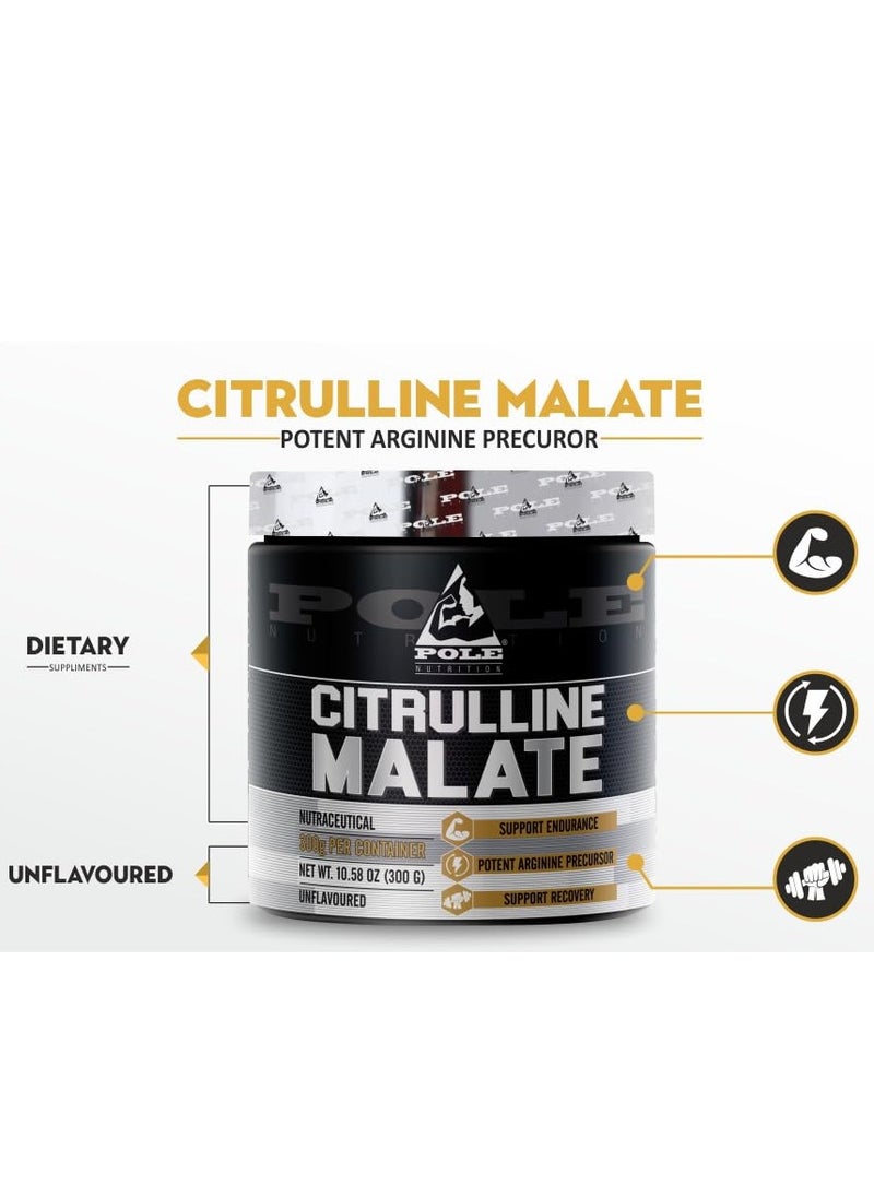 POLE NUTRITION Citrulline Malate 300g - Enhances Exercise Performance & Cardiovascular Health  - Image 5