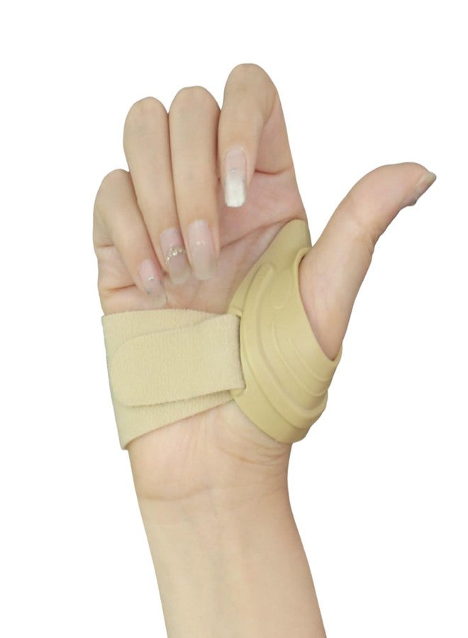Malloraned CMC Thumb Brace for Right Hand,Arthritis Thumb Stabilizer with Memory Shape, Adjustable Finger Splint Brace for Hands Wrist Pain Relief Men and Women (Beige-Right Hand, Large) - Image 1