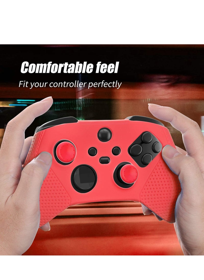 Generic - Premium Silicone Case for Xbox Series S/X - Protective Controller Shell with Comfortable Thumb Grips (Red) - Image 1