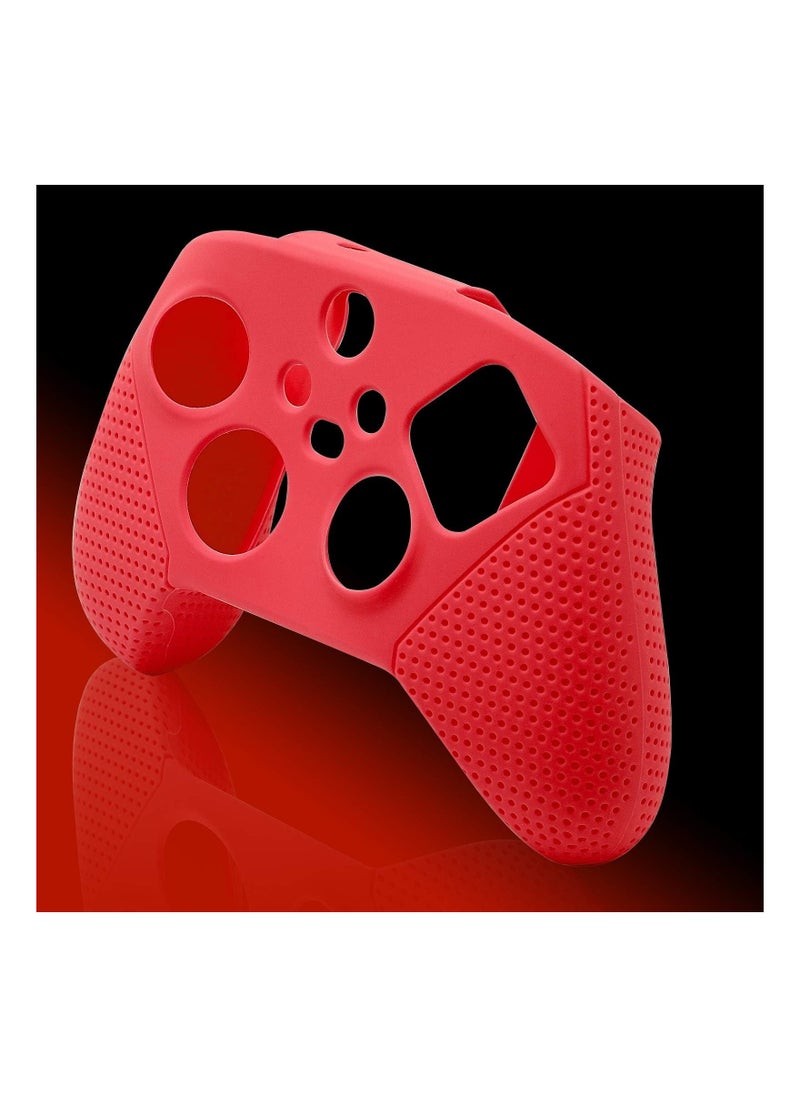 Generic - Premium Silicone Case for Xbox Series S/X - Protective Controller Shell with Comfortable Thumb Grips (Red) - Image 1