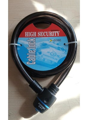 Tex 15x1000 mm Rope Bicycle Lock with Key 