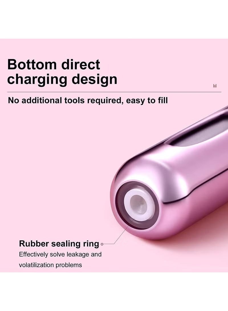 زجاجة بخاخ عطر صغيرة محمولة قابلة لاعادة التعبئة سعة 6 مل - 3 قطع ألوان متنوعة - Image 3