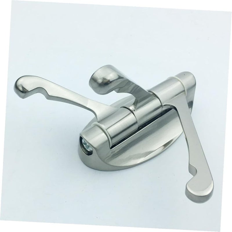 Triple Swivel Wall Mounted Coat Hook Heavy Duty Alloy Hanger Silver for Bathroom Kitchen Bedroom - Image 5