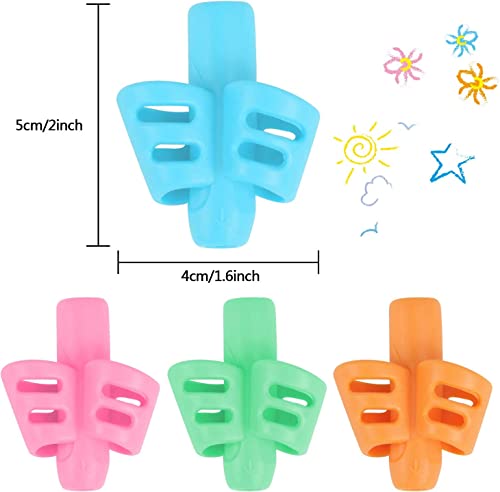 SANNIX 32 Pack Pencil Kids Grips for Kids Handwriting Pencil Holder for Kids Handwriting Grip Ergonomic Training Pencil Pen Grips Writing Tool for Toddlers Preschoolers Children - Image 3