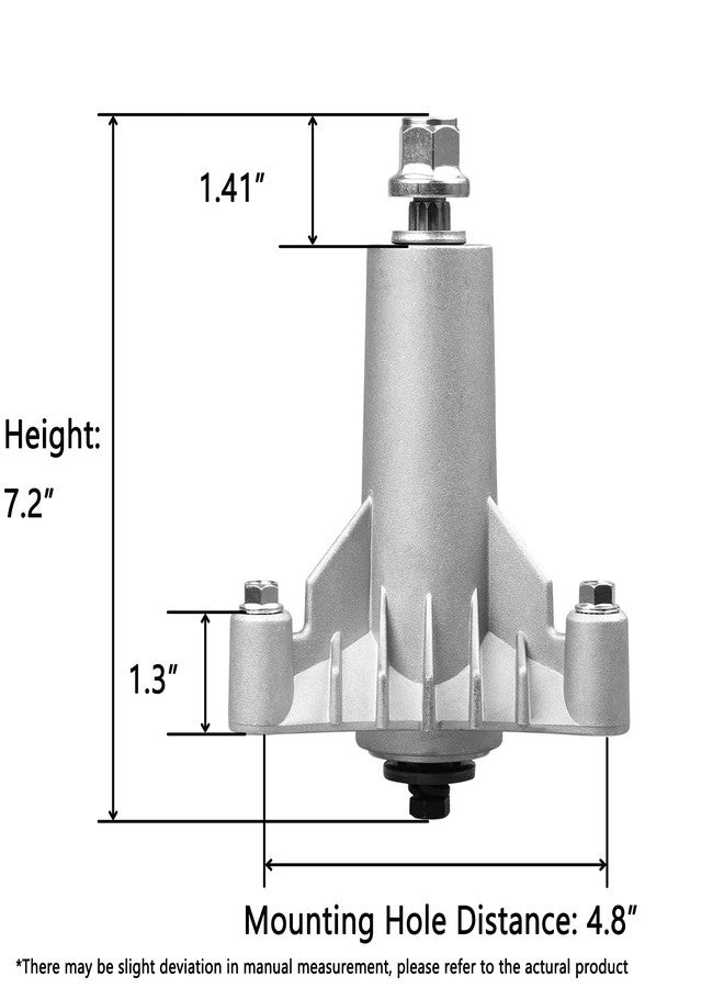 Fourtry Spindles Fit for Craftsman 42 inch Deck Mower - Spindle Assembly Fit for Poulan HU Sears Craftsman LT1000 LT2000 LTX1000 Riding Mower with 36" 38" 42" Cutting Deck, Replace 130794, 137641 - Image 2