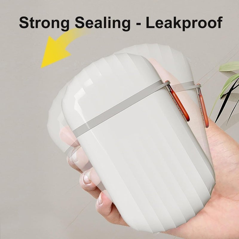 Prostuff.in® Travel Soap Holder || Portable Plastic Soap Dish Container with Cover Holder || for Bathroom,Camping, Kitchen Home Travel Accessories || Travel Soap Box Soap Case Pack of 1 White Color - Image 4