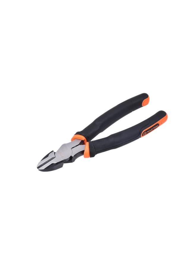 Tactix Diagonal Cutting Plier Black and Orange 8inch - Image 1