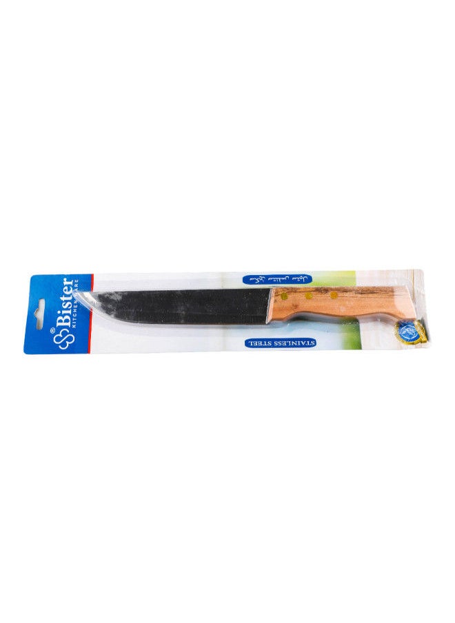 Bister - Kitchen Knife High Stainless Steel 1.5 mm thickness Chinese Chopping Knife Kitchen chef knives with Wooden Brown Color Handle for Home and Restaurant Size 6" - Image 1
