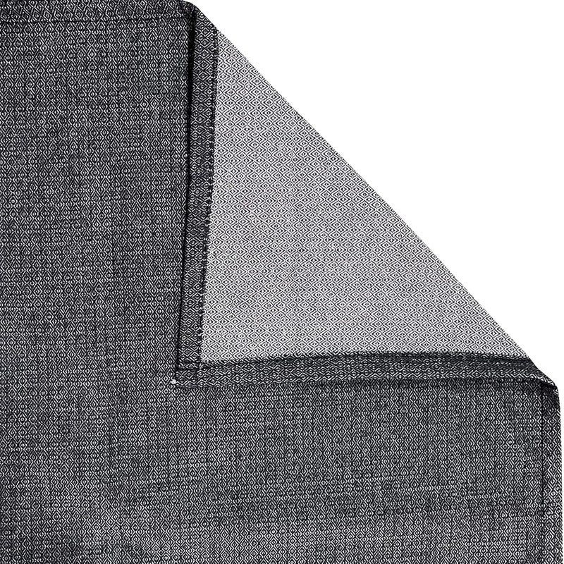 Swayam Swayam Off-White Black Premium 100% Cotton Yarn Dyed Twill Weave Bedsheet with 2 Pillow Covers - Colorfast, Skin-Friendly, Breathable  - Image 4