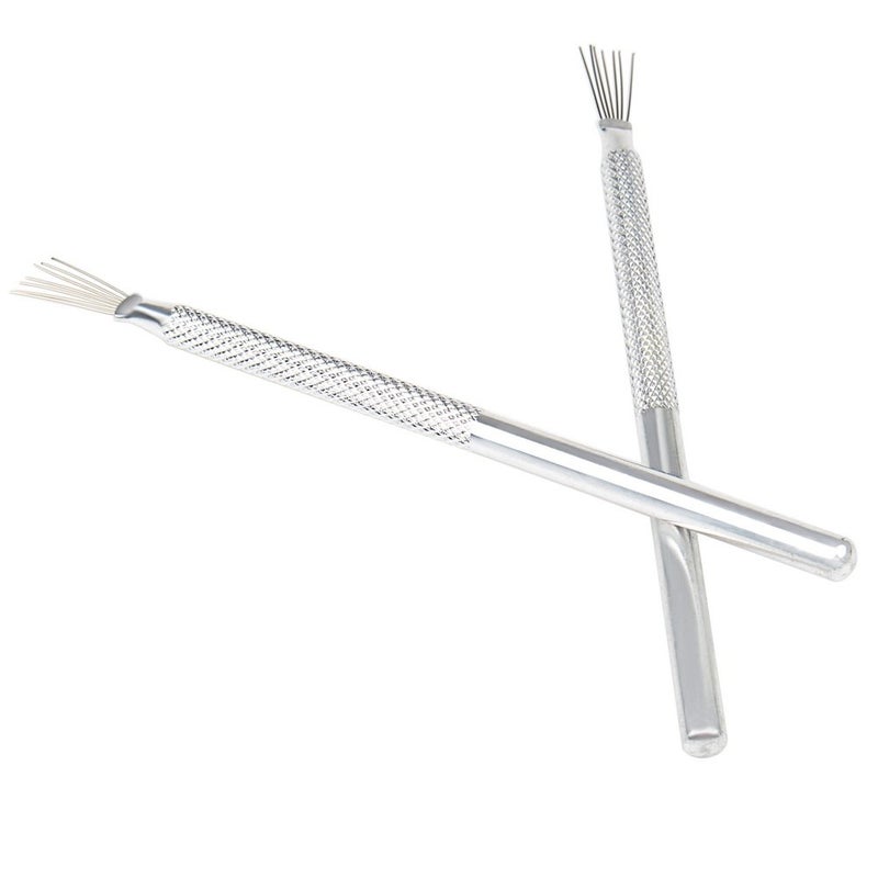 Pengxiaomei 2pcs Clay Needle Tools, Feather Wire Texture Tool for Clay Pottery Sculpting Texturing Modeling Tools - Image 2