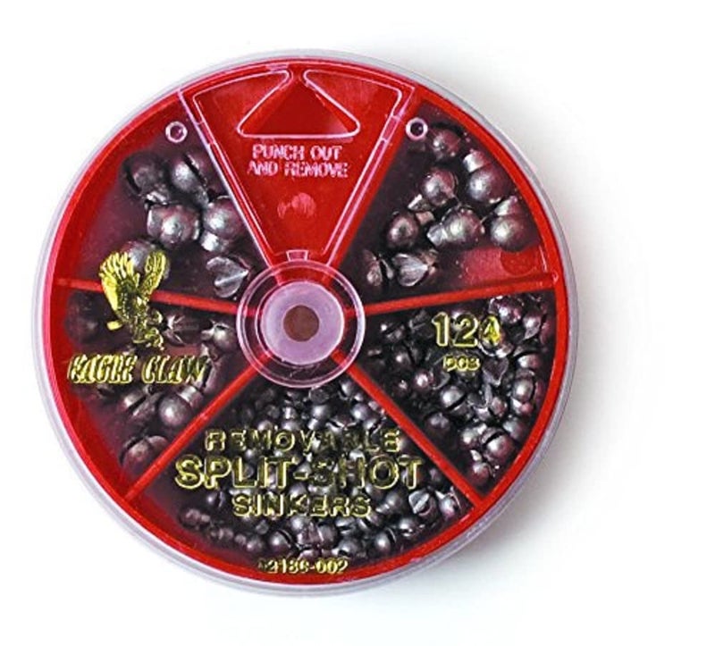 Eagle Claw Sinker Assortment Removable Split-Shot (Per 124) - Image 1