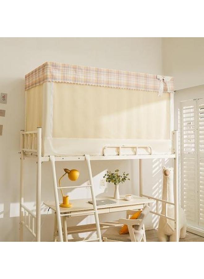 Bluejw Dormitory Bed Curtain Strong Shading Integrated Mosquito Net Upper And Lower Bent College Students' Dormitory Full Covered Bed Curtain Thickened Curtain - Image 1