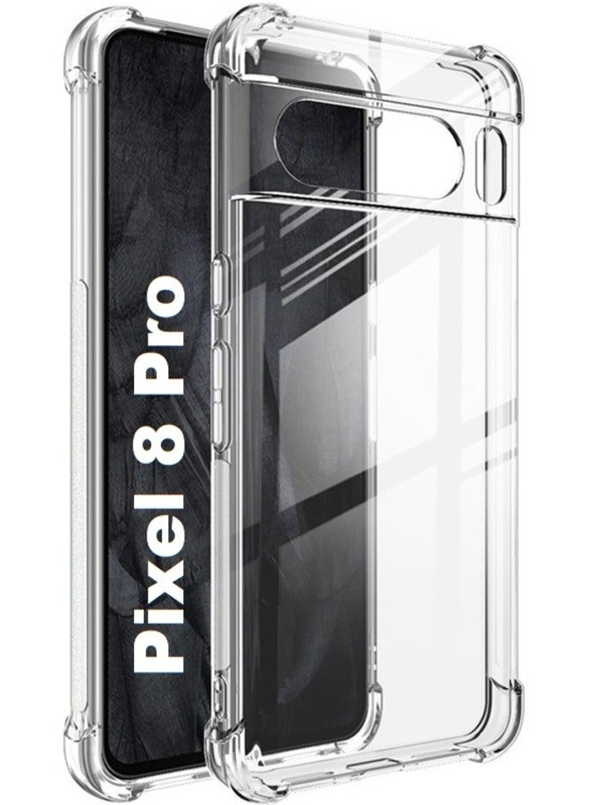 Case for Google Pixel 8 Pro Crystal Clear TPU Cover Bumper Shockproof Protective Case with Camera Protection Designed for Pixel 8 Pro - Image 1