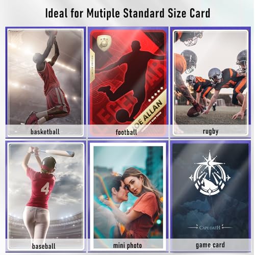 Kitoyz 600PCS Card Sleeves for Collectable Gaming Cards, Matte Card Protectors Sleeves for Baseball Cards, Game Cards and Trading Cards (6 Colors) - Image 5