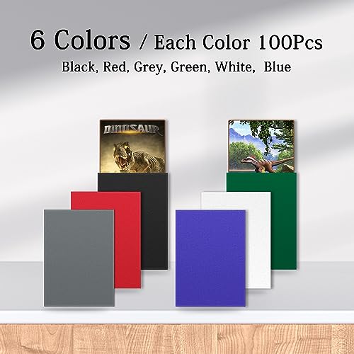 Kitoyz 600PCS Card Sleeves for Collectable Gaming Cards, Matte Card Protectors Sleeves for Baseball Cards, Game Cards and Trading Cards (6 Colors) - Image 2