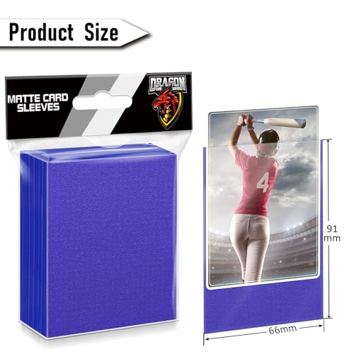 Kitoyz 600PCS Card Sleeves for Collectable Gaming Cards, Matte Card Protectors Sleeves for Baseball Cards, Game Cards and Trading Cards (6 Colors) - Image 3