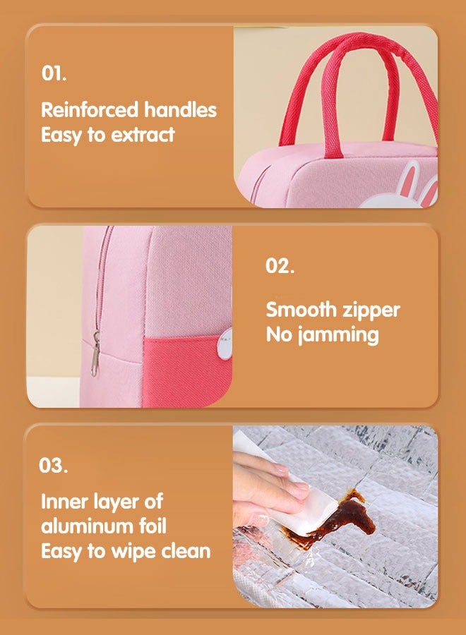 Super ZYouth Lunch Bags for Kids, Portable Insulated Lunch Bag, Children Thermal Tote, Suitable for School, Picnic, Kindergarten, Travel  - Image 2