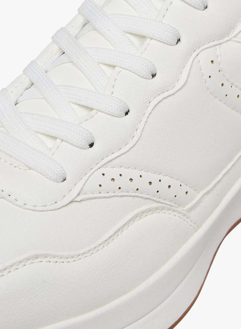 LBL By Shoexpress WHITE Men Lace-Up Ankle Sneakers for Men | Best Price UAE