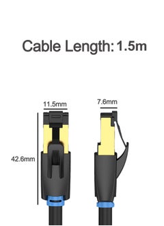 Generic CAT8 Fast Transmission Patch Cable，Black，1.5 Meters  - Image 5