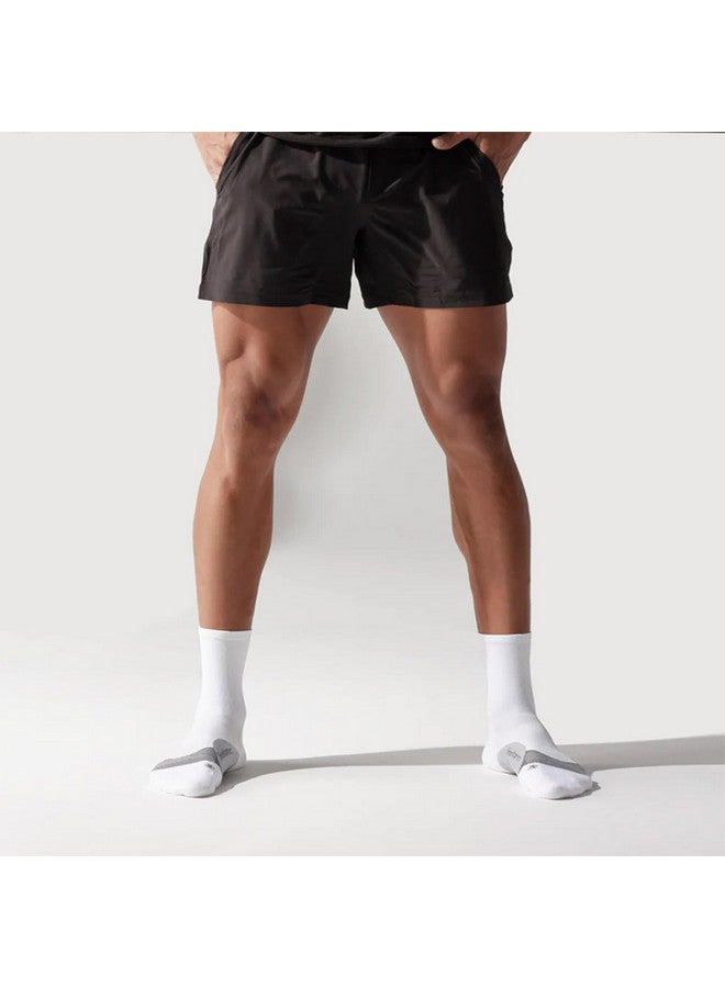 Feetures Feetures Elite Light Cushion Mini Crew Sock - Sport Sock with Targeted Compression - New White, L (1 Pair) - Image 2