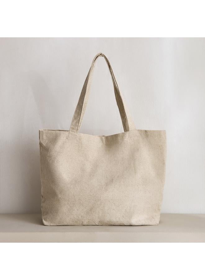 Home Box Zaza Jute Cotton Tote Bag - 55x35 cm  - Image 2
