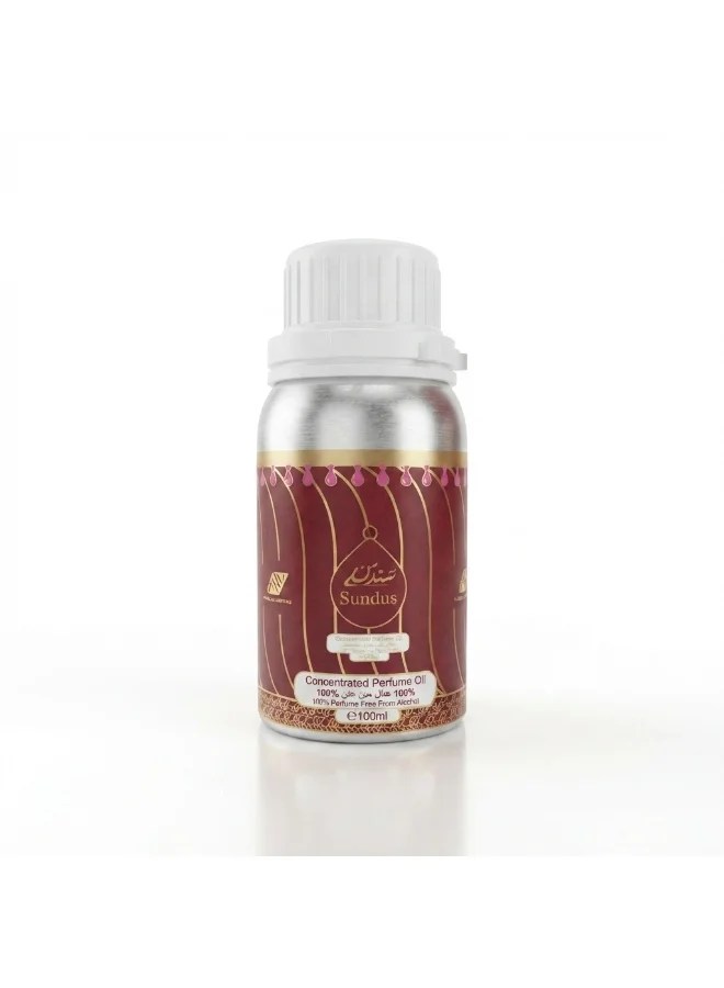 ARD PERFUMES Sundus by Ard Perfumes – Unisex Concentrated Perfume Oil (CPO) 100ml | Oriental Oud Fragrance | Saffron Pink Pepper Rose, Oud Incense Sandalwood, Vanilla Amber | 100% Alcohol-Free