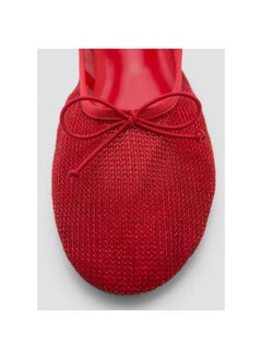 MANGO Casual Mesh Bow Ballerina  - Image 4