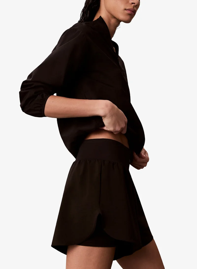 Calvin Klein Sports Black 2In1 Icon Sport Shorts for Women | Best Price UAE