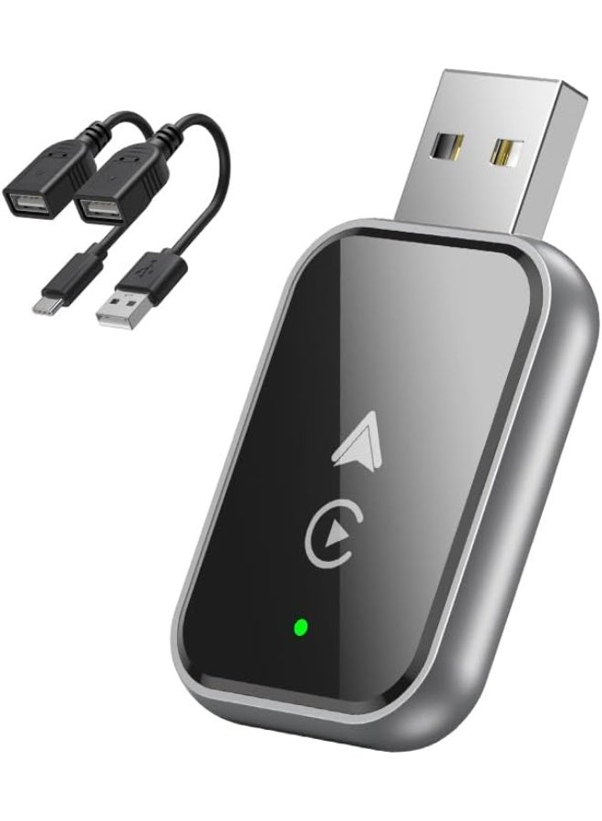 2-in-1 Wireless CarPlay & Android Auto Adapter – Converts Wired CarPlay to Wireless, Plug & Play, Compatible with iPhone & Android - Image 1