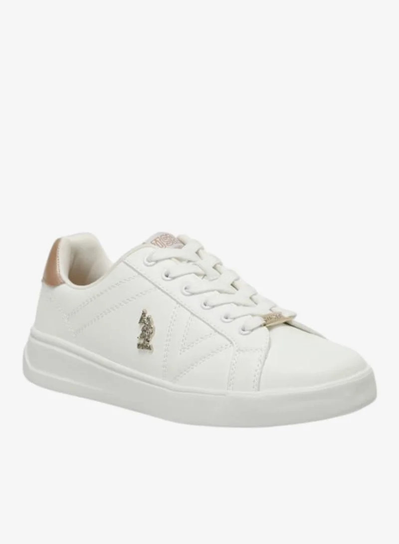 U.S. Polo Assn. Women's Logo Detail Lace-Up Sneakers