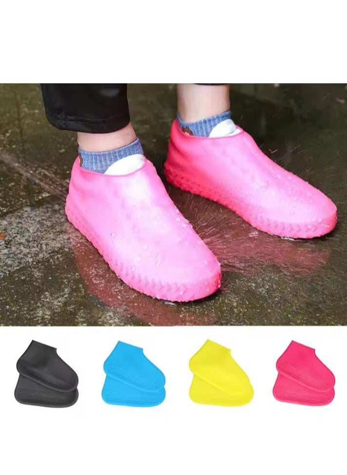 Generic - Reusable latex rain boots 29+15+16 cm gray color 2pcs size L - Image 1