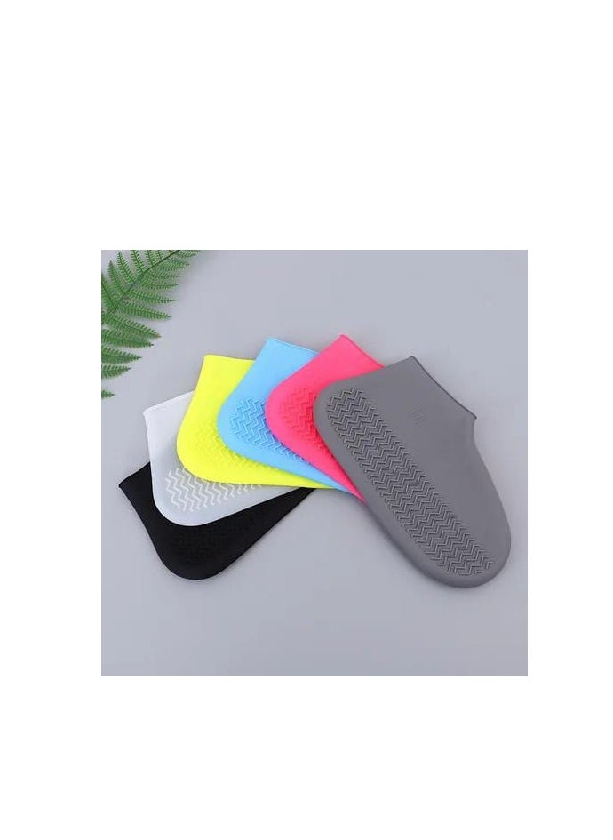 Generic - Reusable latex rain boots 29+15+16 cm gray color 2pcs size L - Image 1