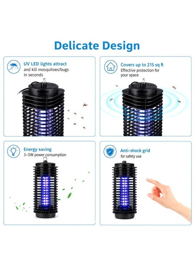 Lavish Electric Mosquito Killer Lamp, UV Insect Zapper with 3-Pin, Indoor Bug Killer for Mosquitoes, Flies and Flying Insects, Chemical-Free, Quiet Operation, Removable Tray for Home, Bedroom, Kitchen and Office - Image 4