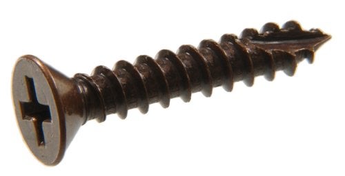 Hillman 45371 9Inch x 2Inch Flat Phillips Wood Screw Antique Bronze 15Pack - Image 1