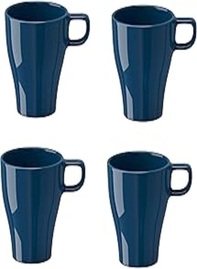 Ikea Ikea Stoneware Coffee Mug 250 ml - 4 Pieces (Dark Turquoise) 
