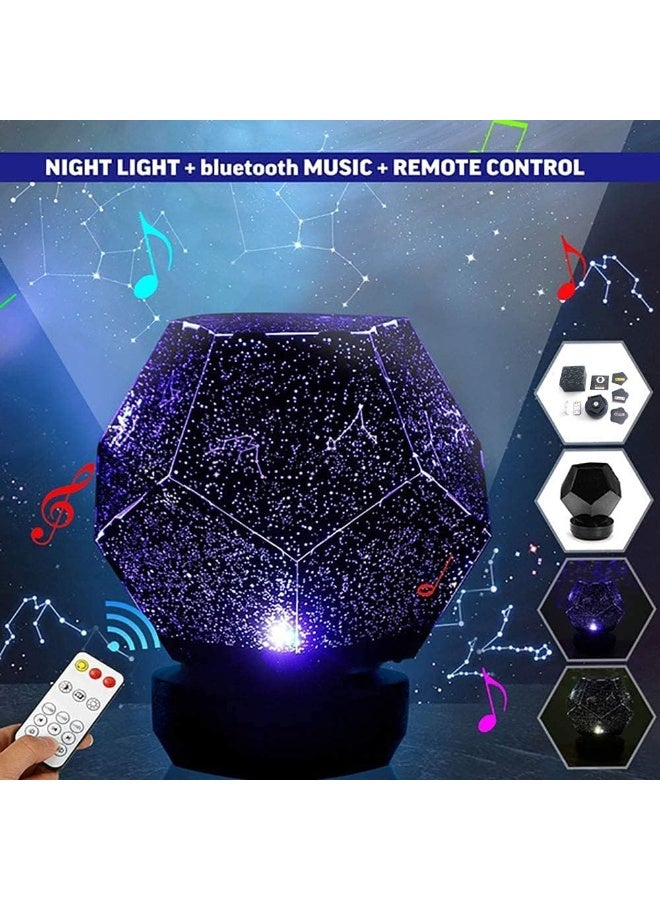 Bluejw Creative Remote Control Starry Sky Projection Light Led Night Light With Bluetooth Sound System - Image 3
