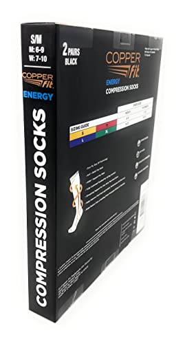 Copper Fit Unisex Compression Sock, Choose Size and Pairs (2, Small / Medium) - Image 4