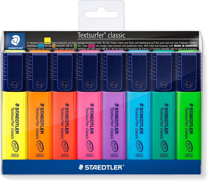Staedtler Textsurfer Classic Highlighter Pack of 8 - Image 1