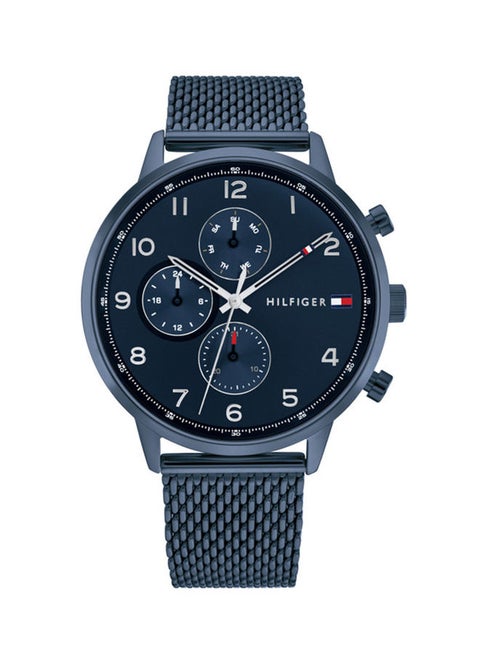 Men's Buckle Analog Round Stainless Steel Wrist Watch 1791990 - 44Mm