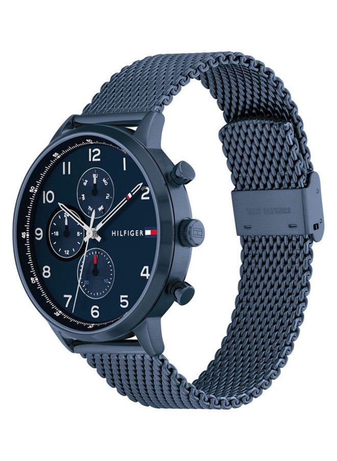 TOMMY HILFIGER Men's Buckle Analog Round Stainless Steel Wrist Watch 1791990 - 44Mm  - Image 2