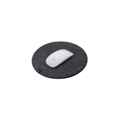 DailyObjects Orb Mouse Pad | Extended for Laptop, for PC, and Wireless Mouse | Large Vegan Leather Finish for Home, Office, Gaming (Black Felt) - Image 5