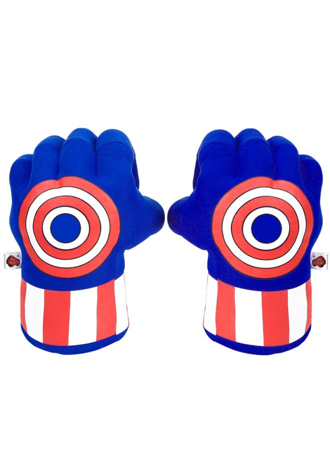 Green Fist Red Spider Plush Toys Children's Boxing Gloves Giant Soft Stuffed Dolls Plaything-Color:U.S. Team Circle 06 (Single Price)-Height:Single Left Hand - Image 1