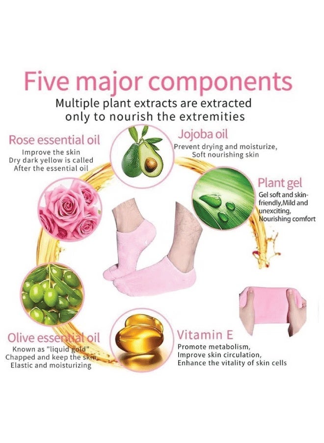 Generic Gel socks for men and women. Soft, moisturizing gel socks to treat and moisturize dry feet.  - Image 5